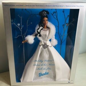 2003 Barbie Holiday Vision Winter Fantasy, African American, Mattel New Open Box
